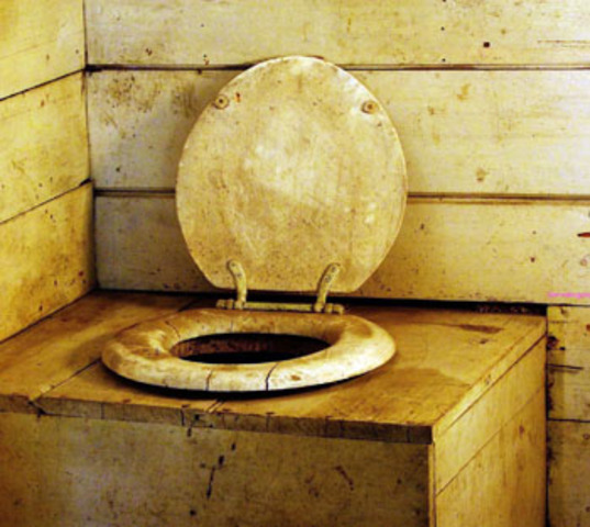 the first toilet that flushed