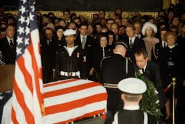 Lyndon B Johnson dies