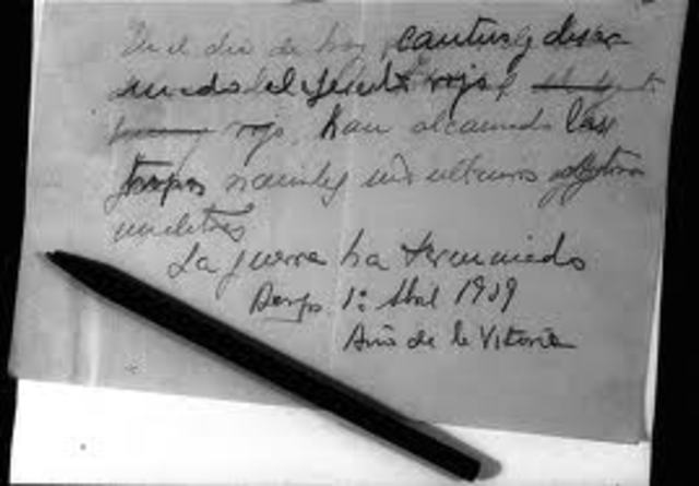 Fin de la Guerra Civil en España