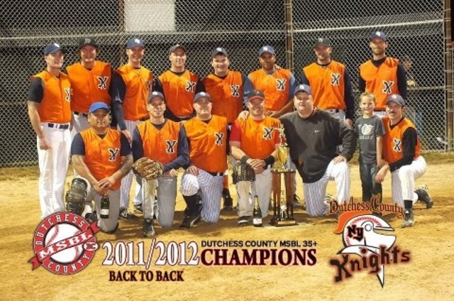 DCMSBL 35+ Back-to-Back Champions (Dutchess County Knights)