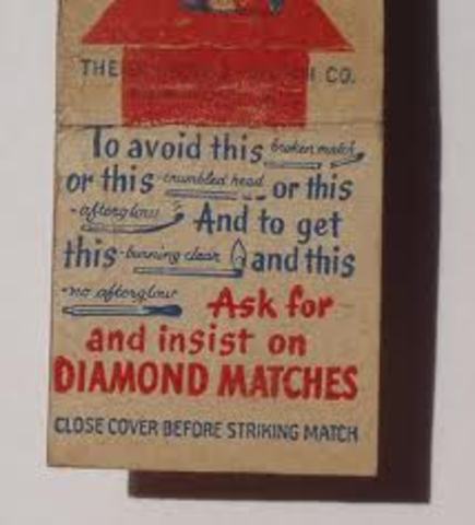 Safety Matches in 1910