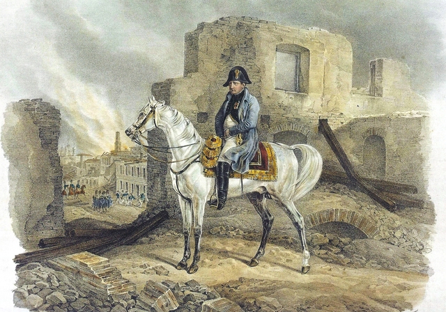 Napoleon arrives Moscow