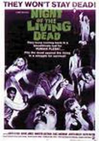 NIght of the LIving Dead hits theaters and changes zombie movies for ever
