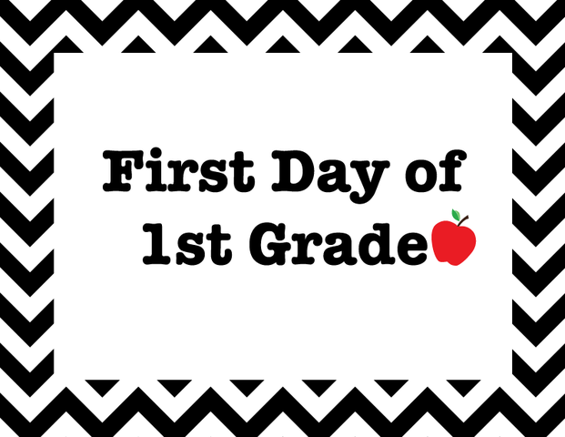 First day of 1st Grade