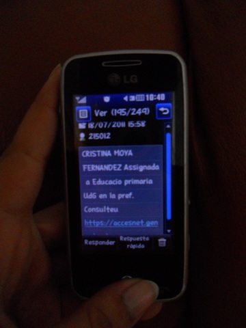 Acceptada a la universitat