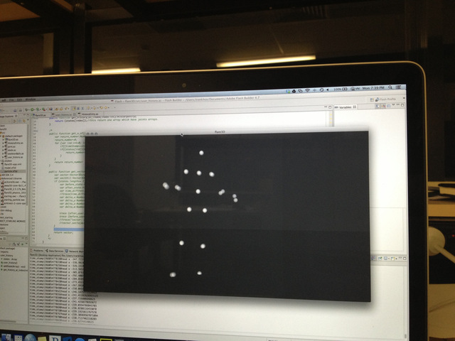 Rendering Skeleton into 3D space of Flare3d