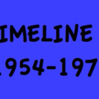 Timeline: 1954- 1975 APUSH Timeline by cheerleading