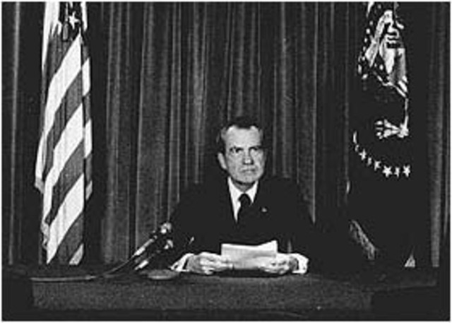 President Nixon Resigns from Office