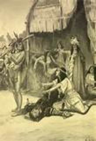 Pocahontas rescues John Smith