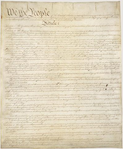 United States Constitution is adopted