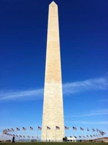Washington Monument dedicated