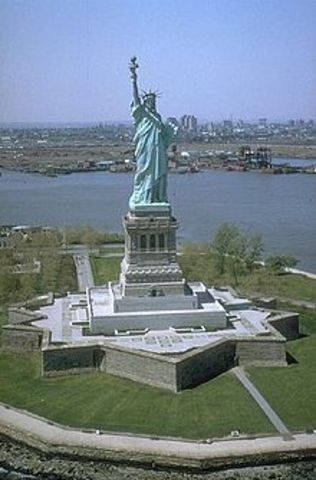 Statue of Liberty is dedicated