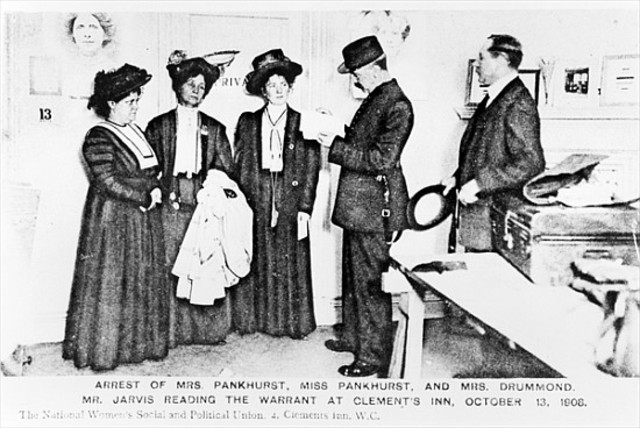 Irene Fenwick Miller and Mrs Drummond were arrested