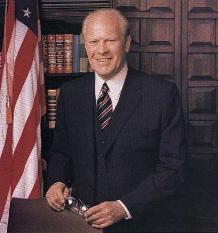 Gerald Ford takes office after Nixon resigns