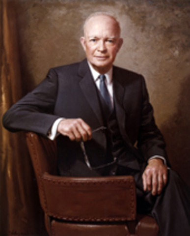 Dwight D. Eisenhower is elected President