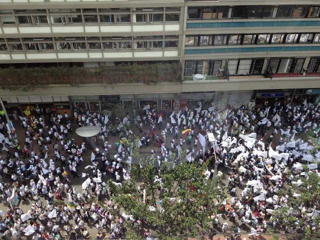 Marcha en reconocimiento a Benjamin Herrera