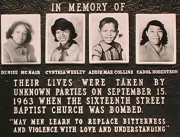 Baptist Church Bombing, Alabama