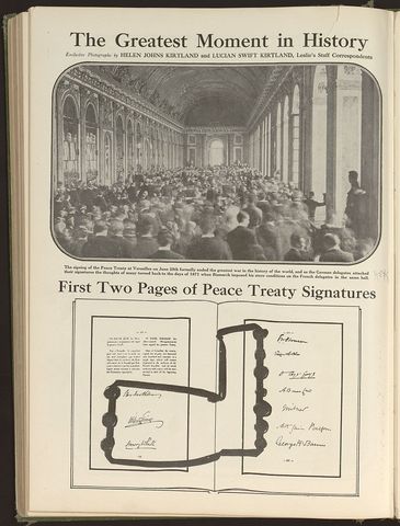 Treaty of Versailles signed