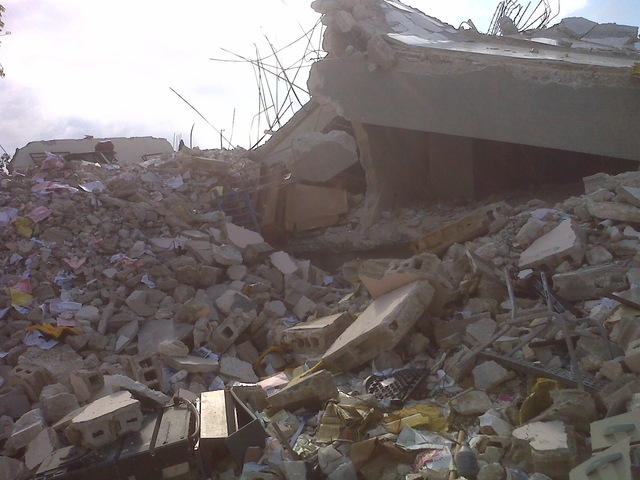 Milo's 'but' destroys the fortress and all sound is returned