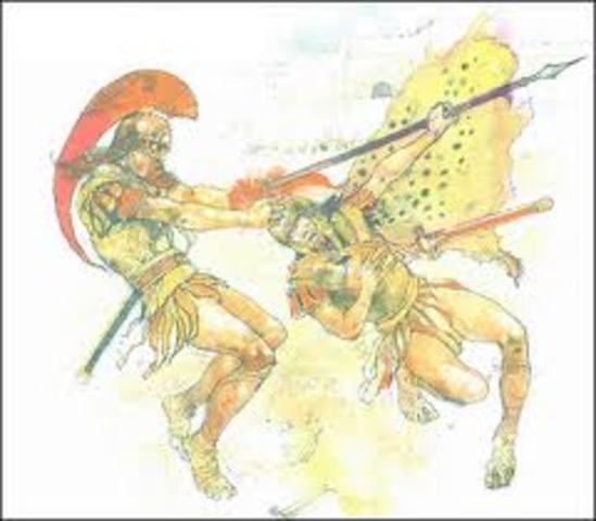 Paris fights Melenaus