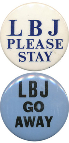 Johnson announces he will stop the sending of troops to Vietnam