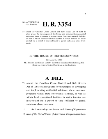 The Omnibus Crime Control and Safe Streets Act