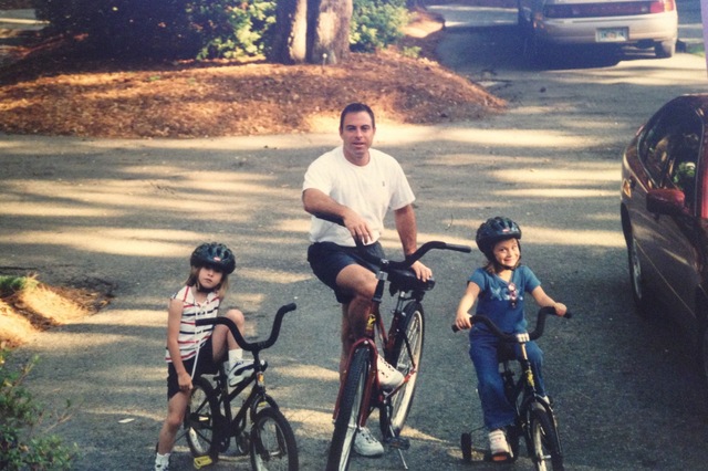 Aprendido andar en bicicleta y aprendí a nadar