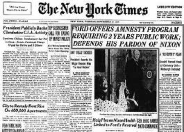 Nixon Introduces Amnesty Program