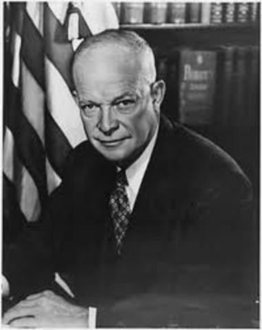 Dwight Eisenhower is inagurated into the presidency