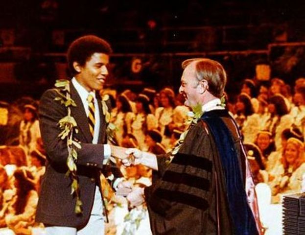 Obama Graduates From Columbia College