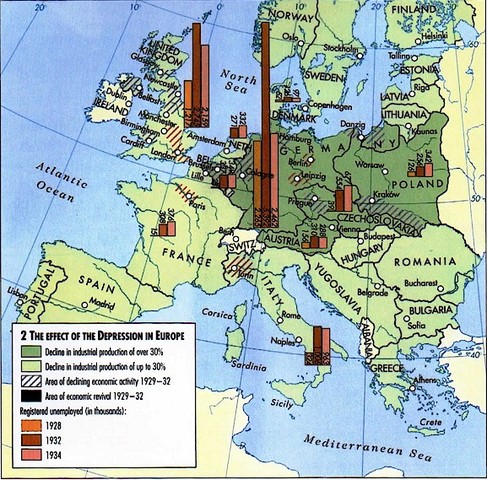 Great Depression spreads to Europe