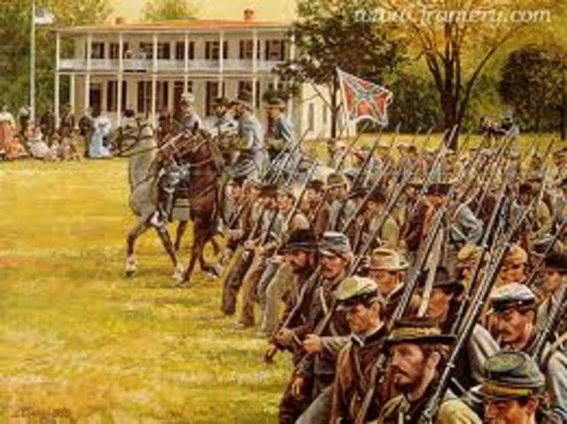 The remainders of the Confederate troops