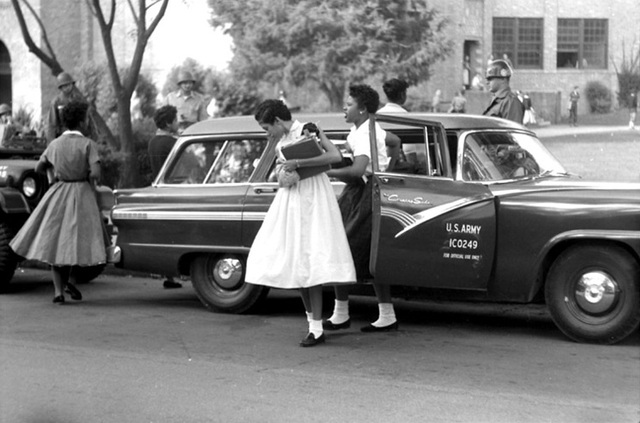 Eisenhower Sends Troops to Little Rock High School, Arkansas