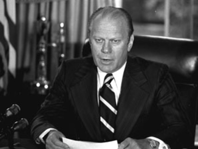 Ford Pardoning Nixon