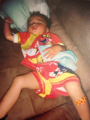 in my power ranger pJs