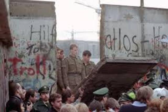 Berlin Wall is torn down