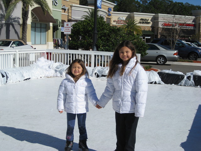 Iceskating with my sister