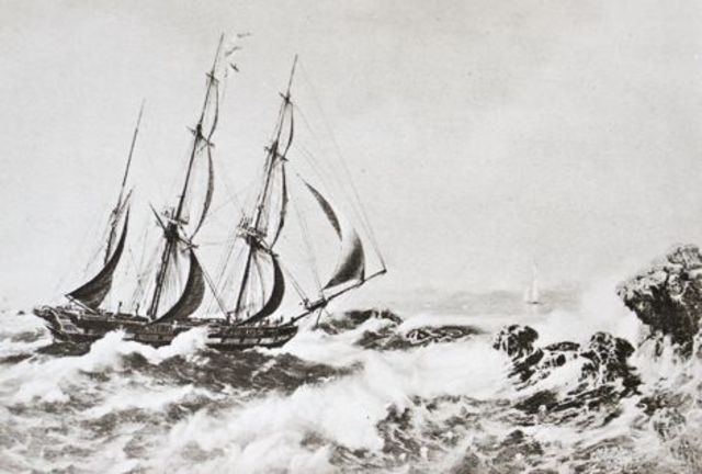 Huxley sails on the H.M.S. Rattlesnake