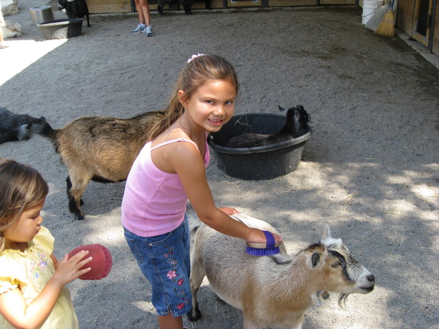 At the zoo with my sister