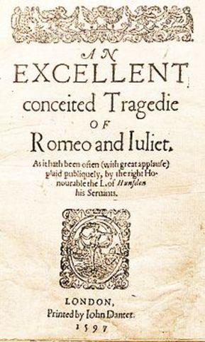 The First Quarto Editions of Richard III, Richard II, and Romeo&Juliet are Printed
