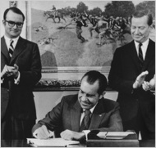 Nixon signed the Clean Air Act
