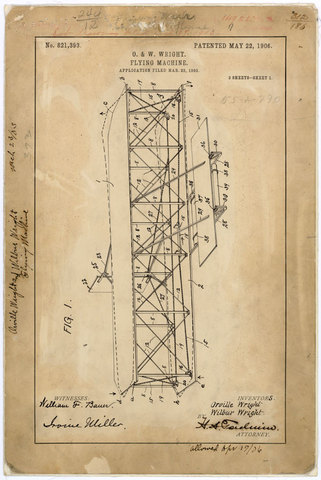 Wright Brothers Aeroplane Patent