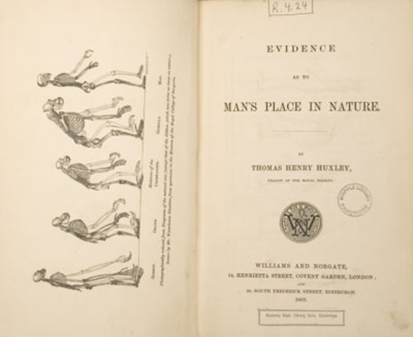 Huxley's Publication of Evidence as to Man's Place in Nature