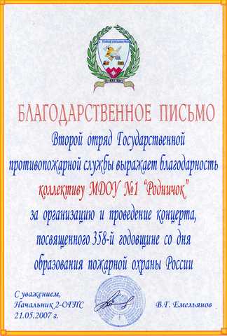Достижения коллектива 2007 год