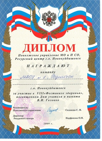 Достижения коллектива 2009 год