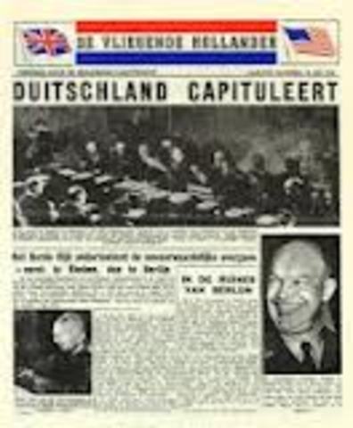 Duitsland capituleert.