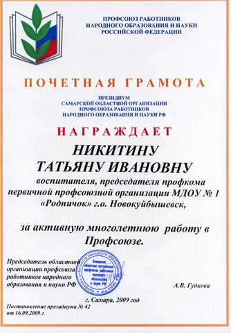 Достижения сотрудников 2010 год