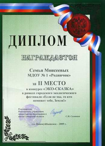 Достижения воспитанников 2009 год