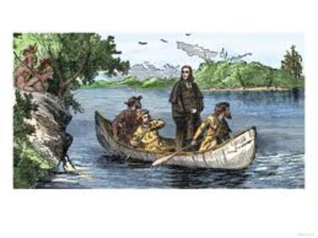 Sieur de la salle explores the lower Mississippi Valley river, and claims the valley for France and names it Louisiana in Honor of the French King Louis XIV