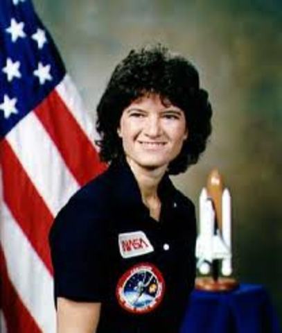 8.)Sally Ride Becomes the First American Woman in Space